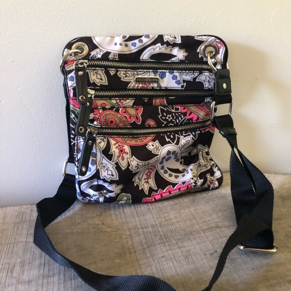 Tyler Rodan Floral Paisley Cross body Bag Tote